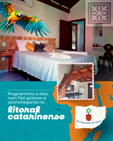 Programinha a dois, num flat gostoso e aconchegante. no litoral catarinense