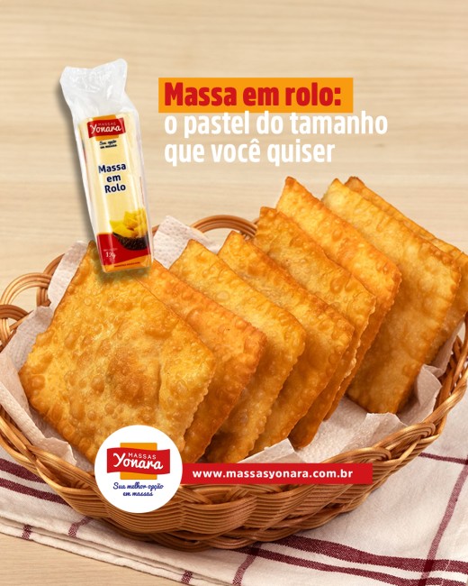 Massa em rolo: o pastel do tamanho que você quiser