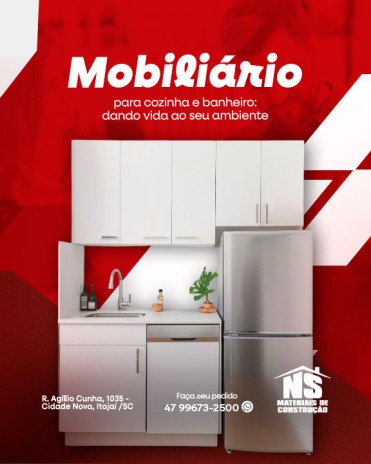 Mobiliário para cozinha e banheiro: dando vida ao seu ambiente
