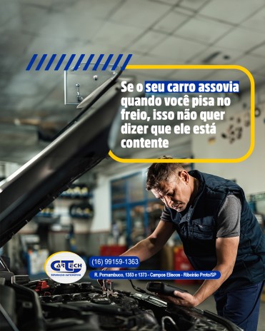 Se o seu carro assovia quando você pisa no freio, isso não quer dizer que ele está contente