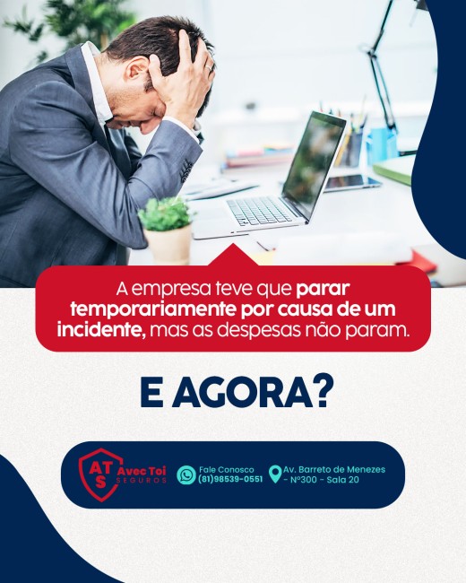 A empresa teve que parar temporariamente por causa de um incidente, mas as despesas não param.