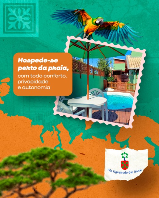 Hospede-se perto da praia, com todo conforto, privacidade e autonomia