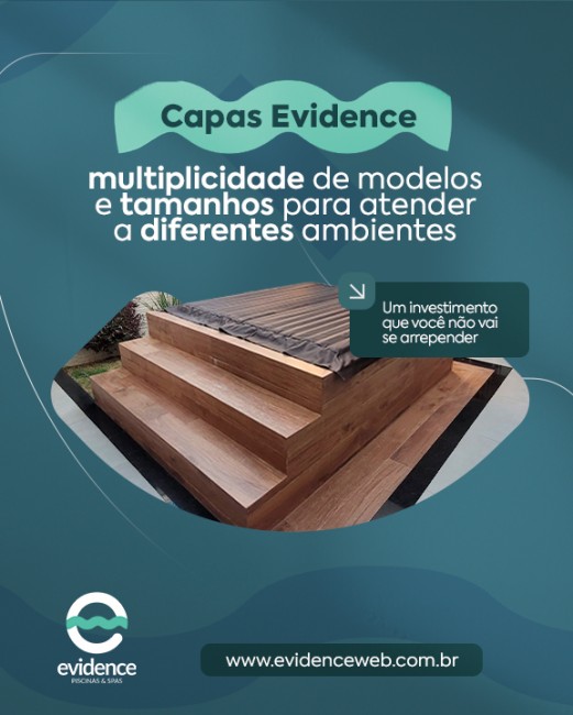 Capas Evidence: multiplicidade de modelos e tamanhos para atender a diferentes ambientes