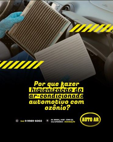 Por que fazer higienização do ar-condicionado automotivo com ozônio?