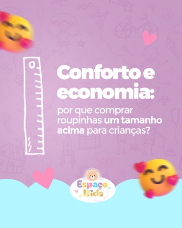 Conforto e economia: por que comprar roupinhas um tamanho acima para crianças?