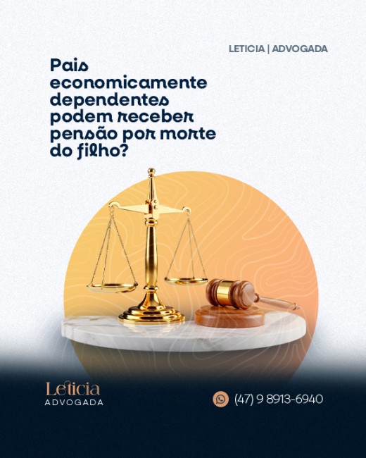 Pais economicamente dependentes podem receber pensão por morte do filho?