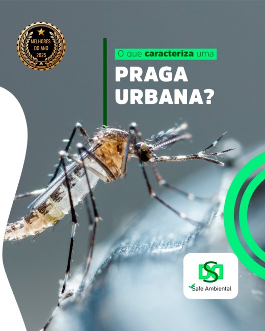 O que caracteriza uma praga urbana?