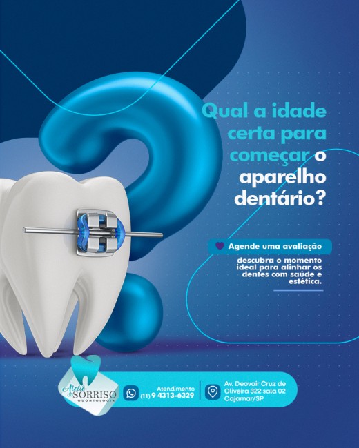 Qual a idade certa para usar aparelho dentário?