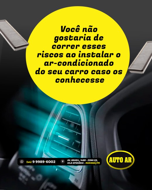 Você não gostaria de correr esses riscos ao instalar o ar-condicionado do seu carro caso os conhecesse
