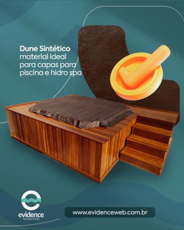 Dune Sintético: material ideal para capas para piscina e hidro spa
