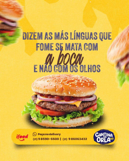 Dizem as más línguas que fome se mata com a boca e não com os olhos