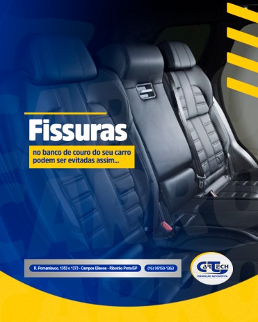 Fissuras no banco de couro do seu carro podem ser evitadas assim...