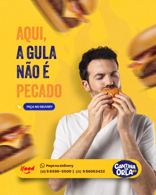 Aqui, a gula não é pecado