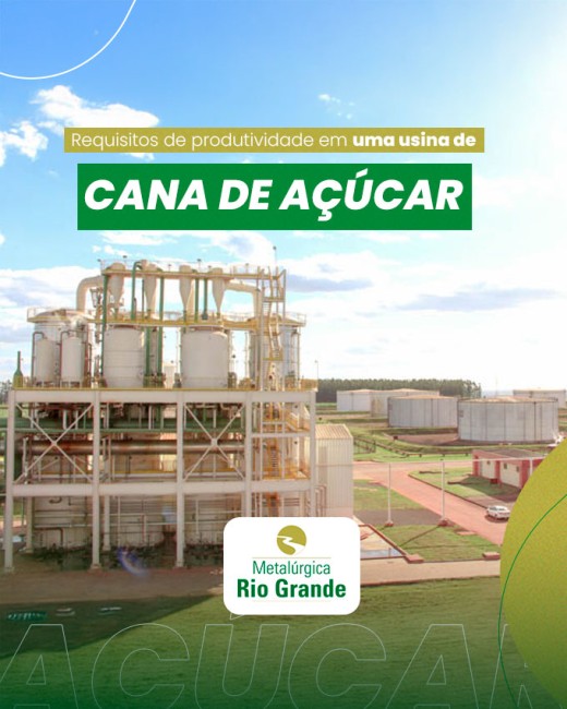 Requisitos de produtividade em uma usina de cana de açúcar