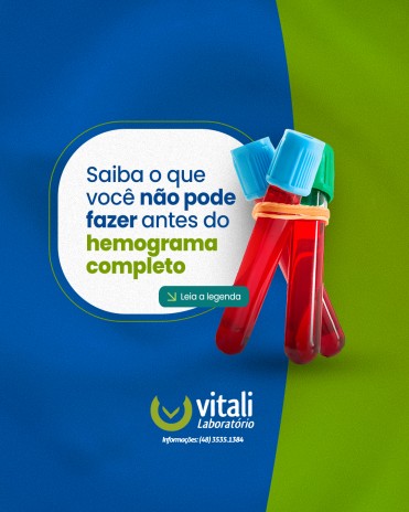 Saiba o que você não pode fazer antes do hemograma completo