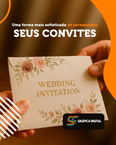 Uma forma mais sofisticada de personalizar seus convites