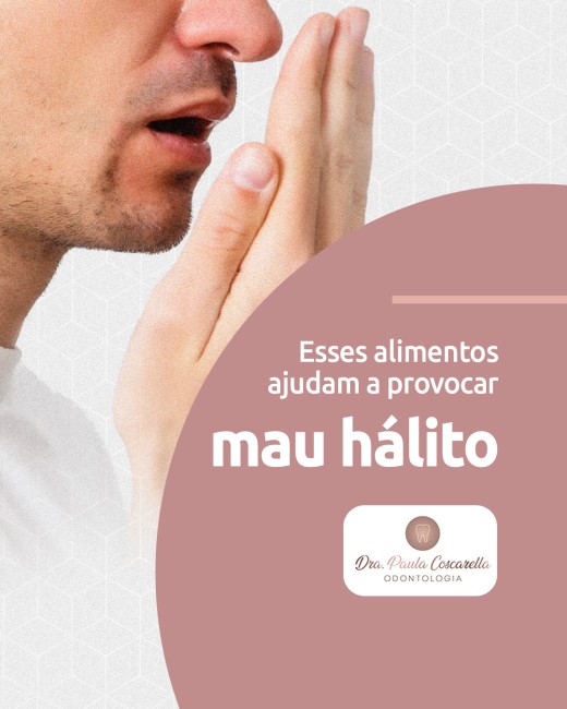 Esses alimentos ajudam a provocar mau hálito