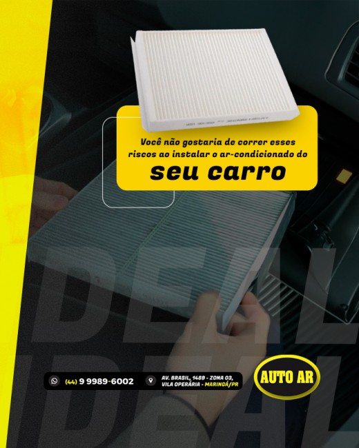 Você não gostaria de correr esses riscos ao instalar o ar-condicionado do seu carro