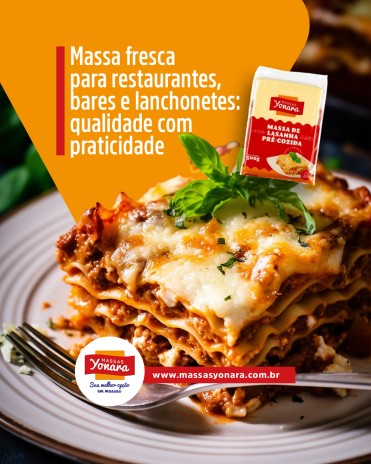 Massa fresca para restaurantes, bares e lanchonetes: qualidade com praticidade