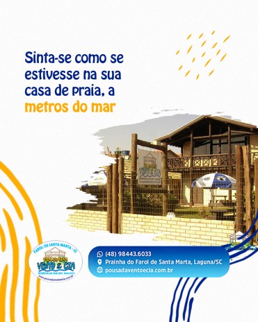 Sinta-se como se estivesse na sua casa de praia, a metros do mar