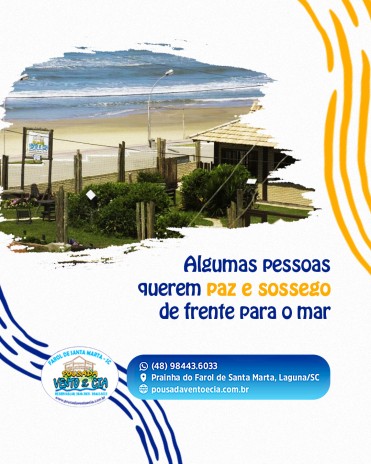 Algumas pessoas querem paz e sossego de frente para o mar
