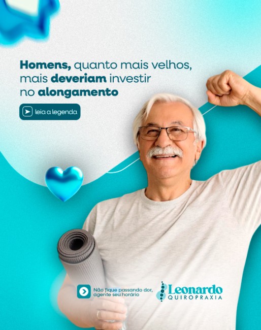 Homens, quanto mais velhos, mais deveriam investir no alongamento