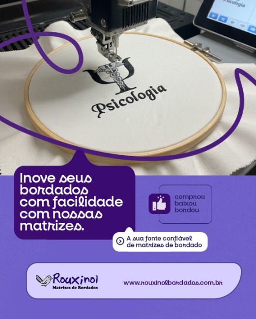 Inove seus bordados com facilidade.