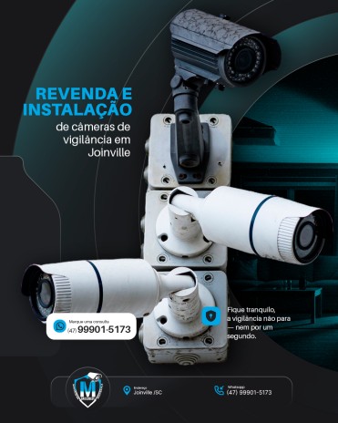 Revenda e instalação de câmeras de vigilância em Joinville