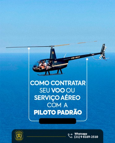 Como contratar seu voo ou serviço aéreo com a Piloto Padrão