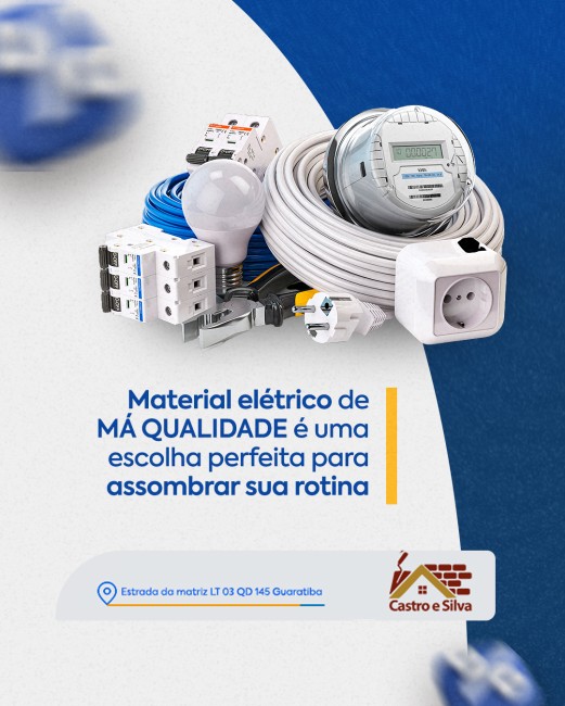Material elétrico de má qualidade é uma escolha perfeita para assombrar sua rotina