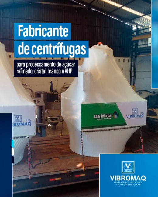 Fabricante de centrífugas para processamento de açúcar refinado, cristal branco e VHP
