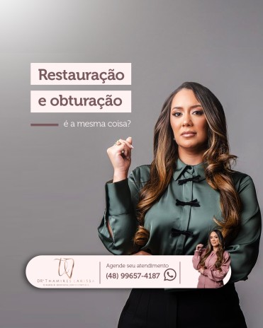Restauração e obturação é a mesma coisa?