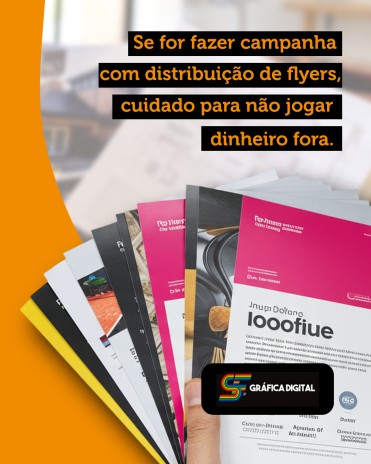 Se for fazer campanha com distribuição de flyers, cuidado para não jogar dinheiro fora
