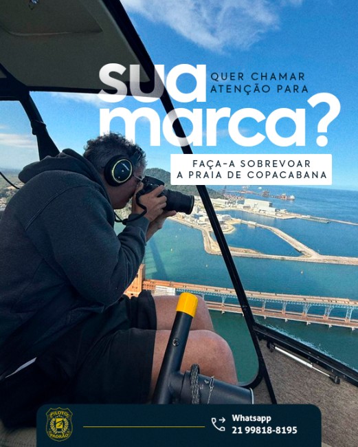 Quer chamar atenção para sua marca? Faça-a sobrevoar a praia de Copacabana