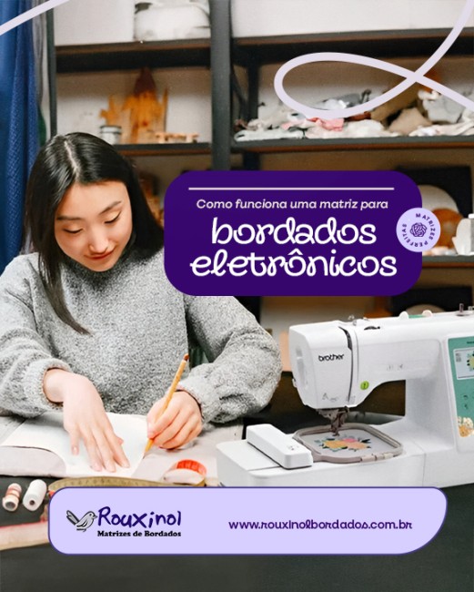 Como funciona uma matriz para bordado eletrônico?