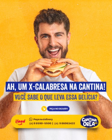 Ah um X Calabresa na Cantina! Você sabe o que leva essa delícia?