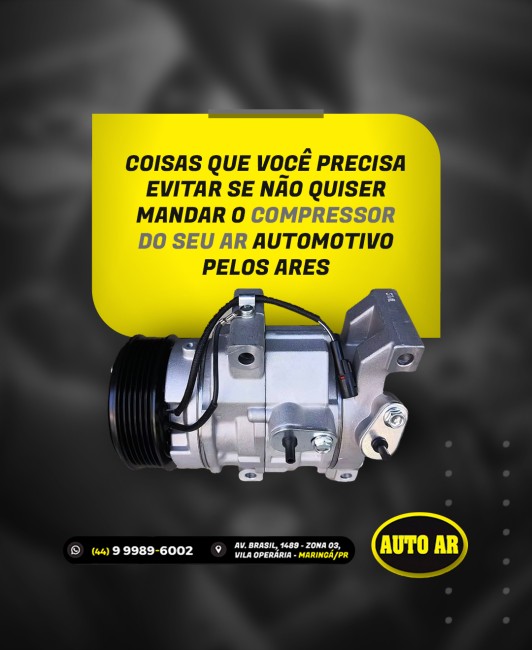 Coisas que você precisa evitar se não quiser mandar o compressor do seu ar automotivo pelos ares