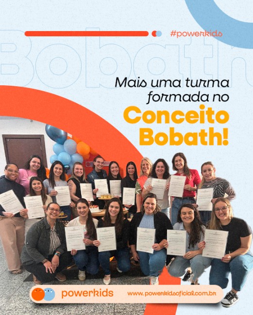 Mais uma turma formada no Conceito Bobath! [ utilizar essa foto: https://prnt.sc/8nVRqJA9dVao - disponível no drop  ]