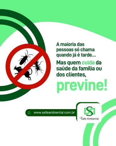A maioria das pessoas só chama quando já é tarde… Mas quem cuida da saúde da família ou dos clientes, previne!