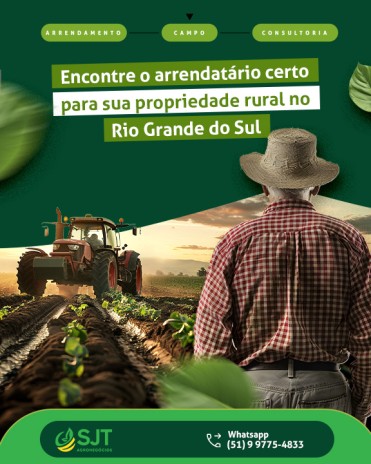 Encontre o arrendatário certo para sua propriedade rural no Rio Grande do Sul