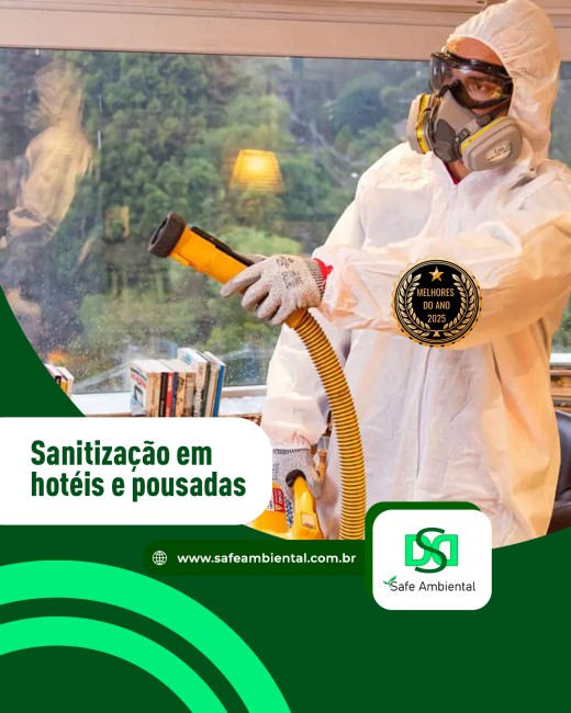 Sanitização em hotéis e pousadas