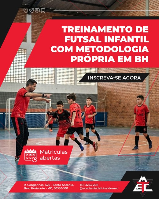 Treinamento de Futsal Infantil com Metodologia Própria em BH