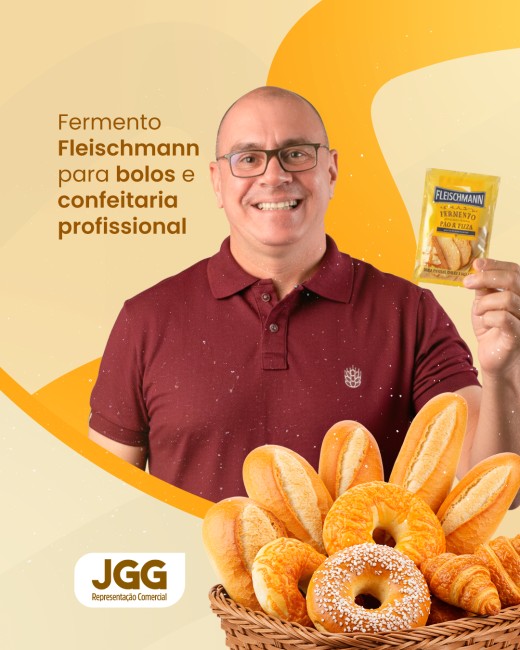 Fermento Fleischmann para bolos e confeitaria profissional