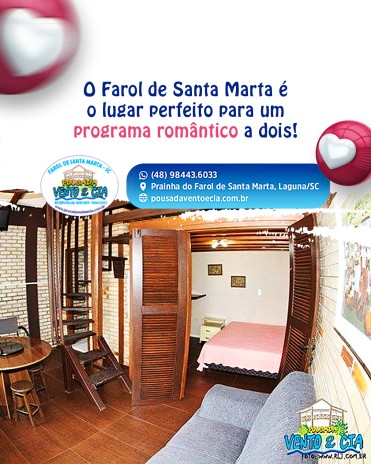 O Farol de Santa Marta é o lugar perfeito para um programa romântico a dois