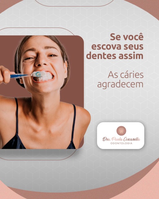 Se você escova seus dentes assim, as cáries agradecem