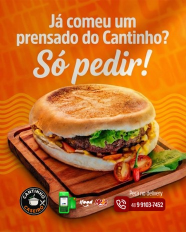 Já comeu um prensado do Cantinho? Só pedir!