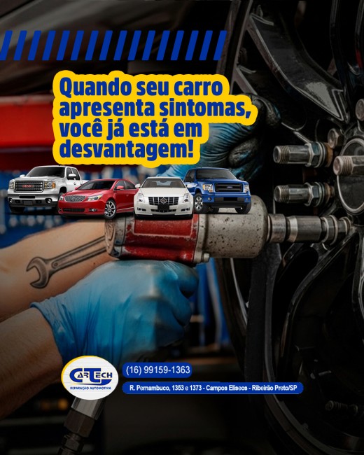 Quando seu carro apresenta sintomas, você já está em desvantagem