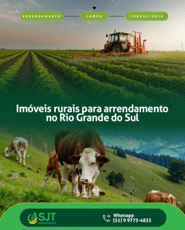 Imóveis rurais para arrendamento no Rio Grande do Sul