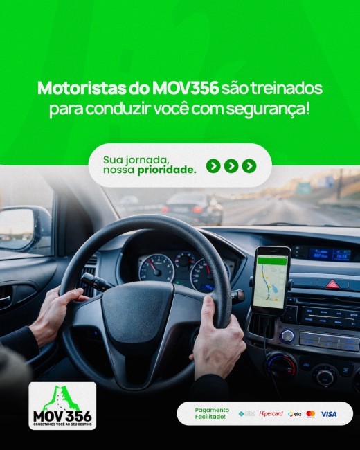 Motoristas do MOV356 são treinados para conduzir você com segurança