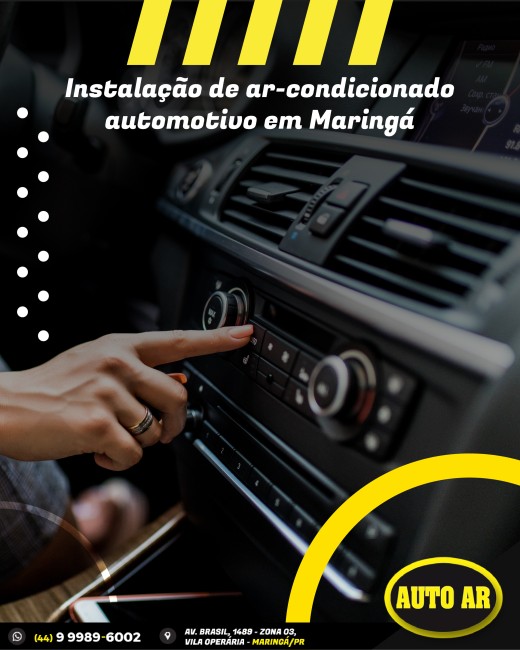 Instalação de ar-condicionado automotivo em Maringá